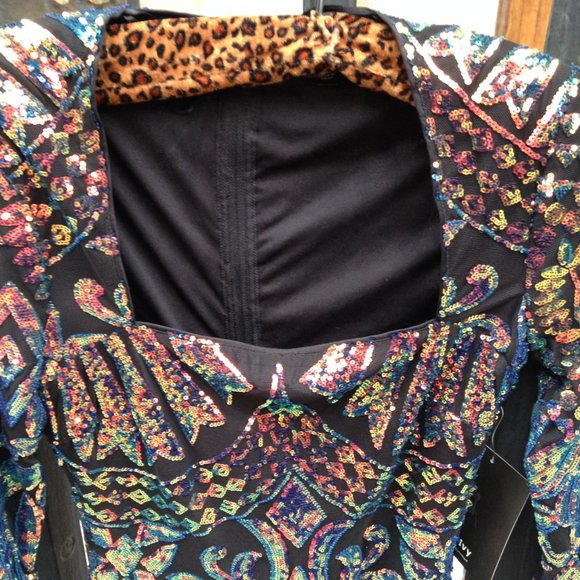 Baroque/Art Deco Revival Sequin Privy Dress - Picture 6 of 7